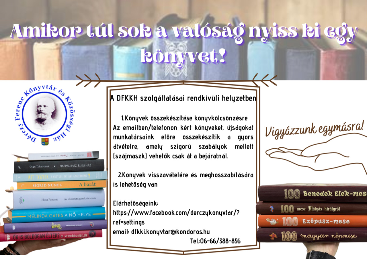 Szolgáltatásaink a rendkívüli helyzetben