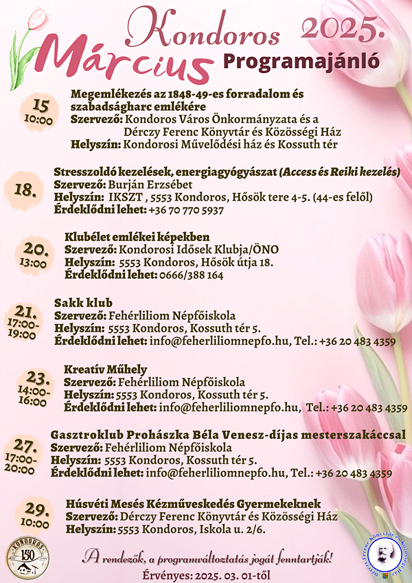 Márciusi programajánló-2