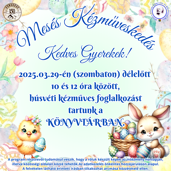 Mesés Kézműveskedés húsvét